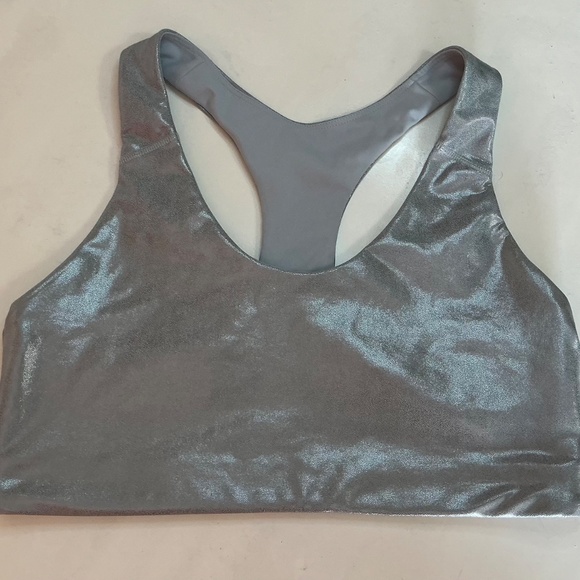 Old Navy Intimates sports bra shiny blue size Large - Picture 2 of 5